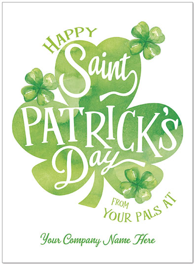 Select a verse or write your own. St. Patrick's Day Name Card D9075U-V